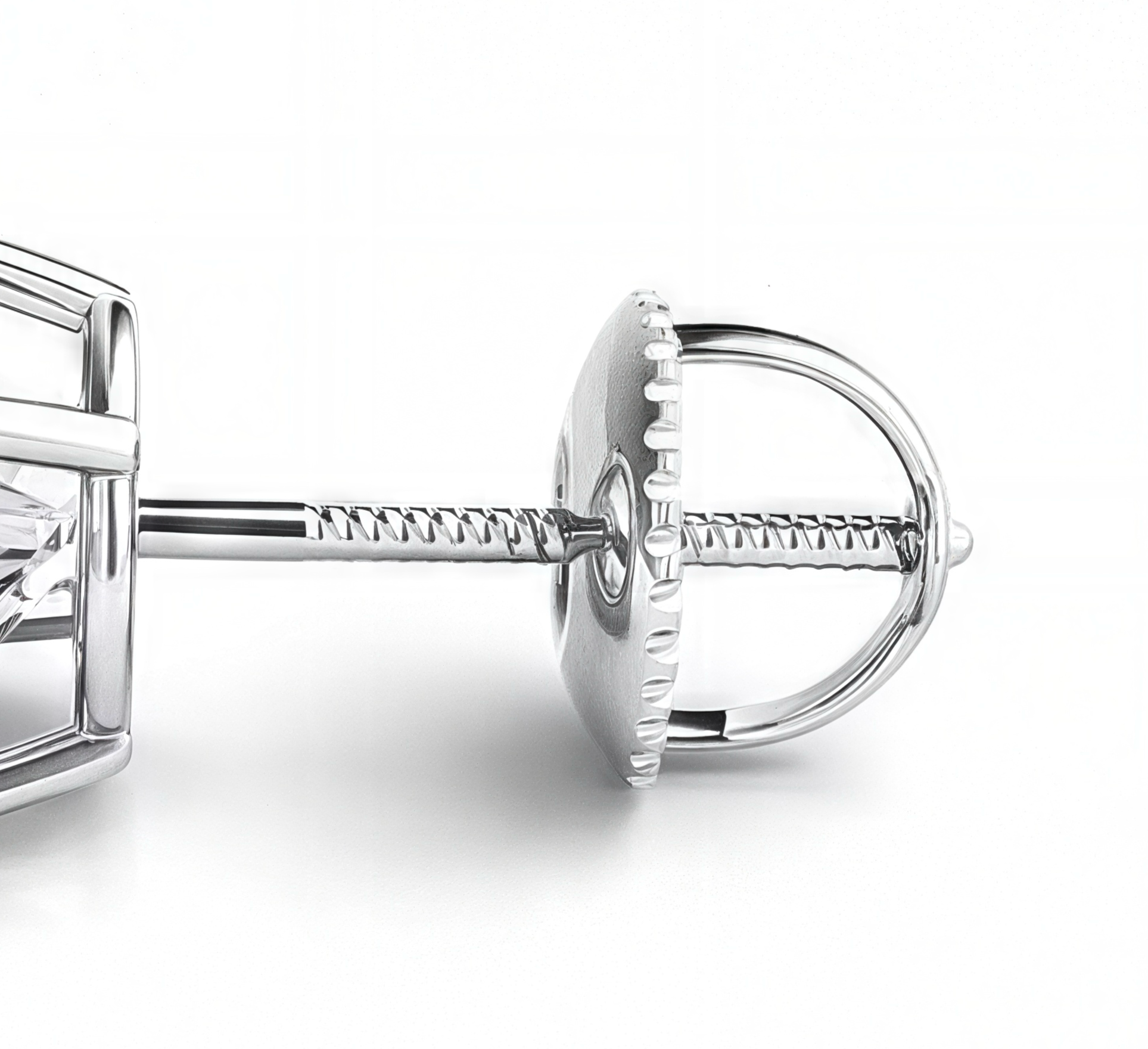 screw threaded back of earring